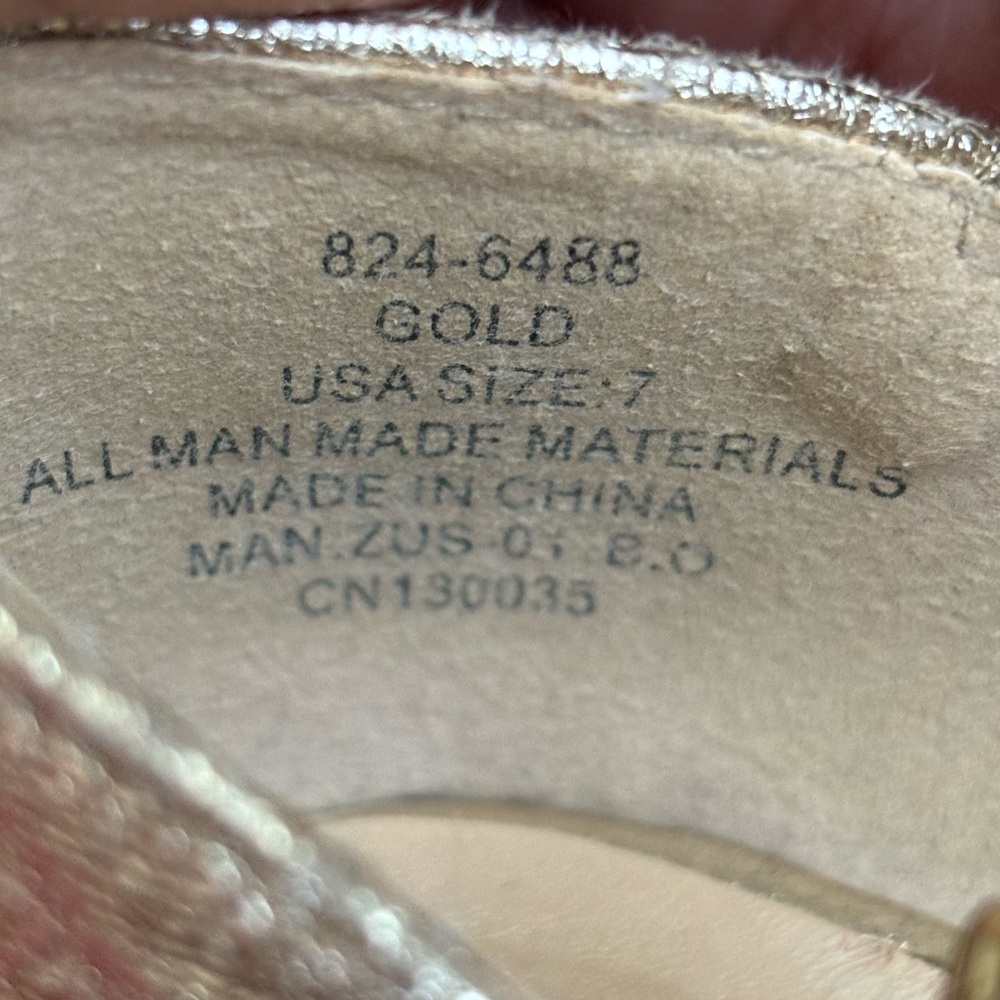 Shoes for women,ALL MAN Gold high heels for women size 7 - Picture 9 of 13